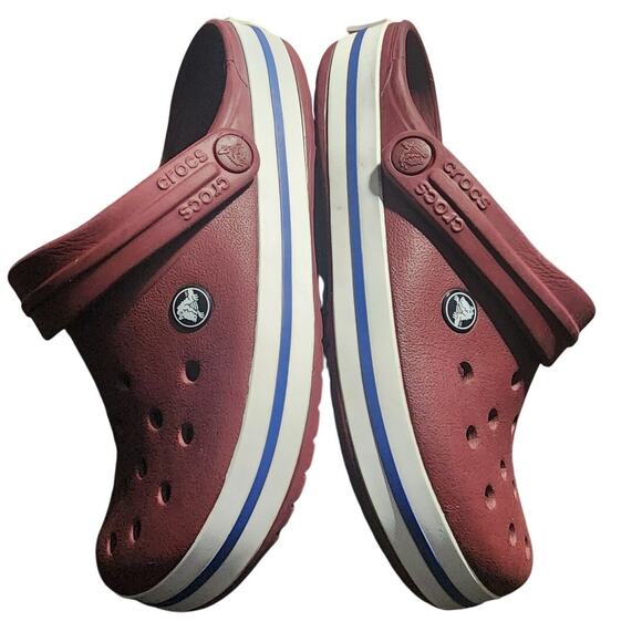 Crocs Crocband Garnet White Slip On Unisex Clogs Size M5 W7 - Picture 5 of 7